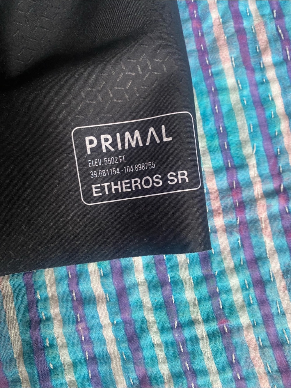 Primal ETHEROS Cycling Bib Shorts in Black with White Bib & Rainbow Accent - Picture 6 of 7